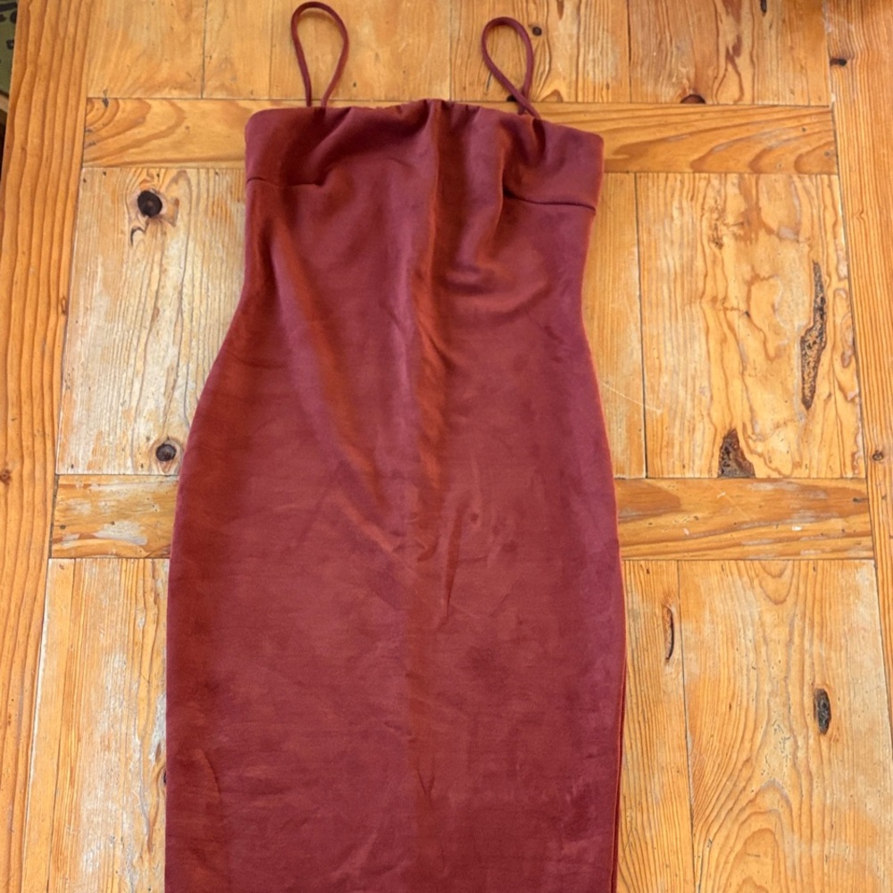 Windsor Burnt Orange Midi Dress
